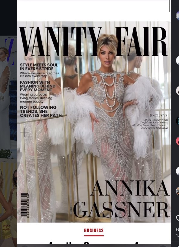 Angebliches Vanity Fair Cover mit Annika Gassner